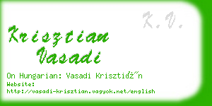 krisztian vasadi business card